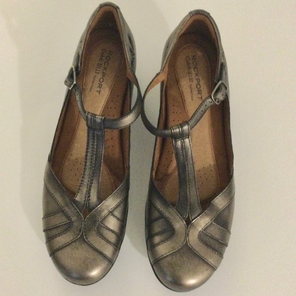 Rockport US 10 Wide Gold Sandals